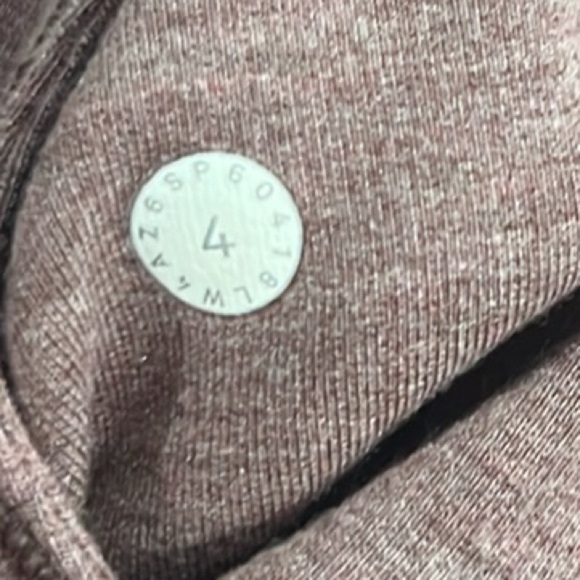 Lululemon coast easy wrap jacket in heathered misty Merlot size 4 - Picture 8 of 8